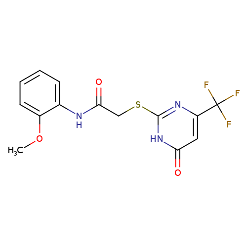 N-(2-methoxyphenyl)-2-{[6-oxo-4-(trifluoromethyl)-1,6-dihydropyrimidin-2-yl]sulfanyl}acetamide
