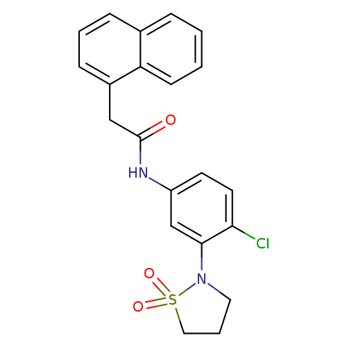 N-[4-chloro-3-(1,1-dioxo-1lambda6,2-thiazolidin-2-yl)phenyl]-2-(naphthalen-1-yl)acetamide