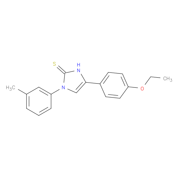 4-(4-ethoxyphenyl)-1-(3-methylphenyl)-2,3-dihydro-1H-imidazole-2-thione
