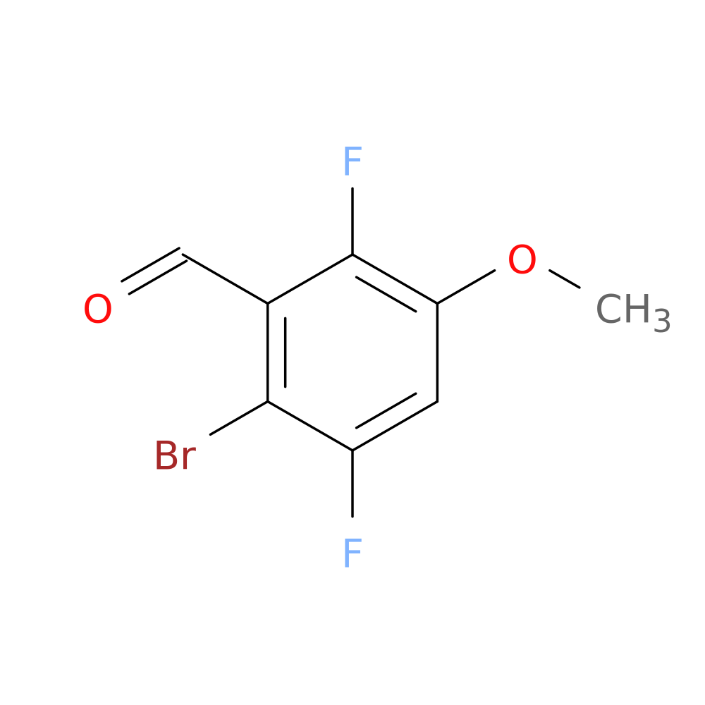 2-bromo-3,6-difluoro-5-methoxybenzaldehyde