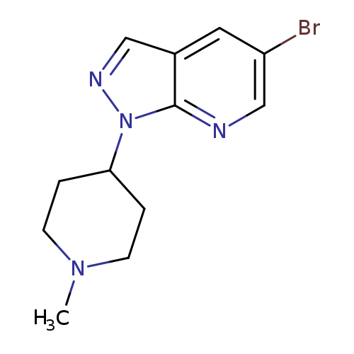 4-{5-bromo-1H-pyrazolo[3,4-b]pyridin-1-yl}-1-methylpiperidine