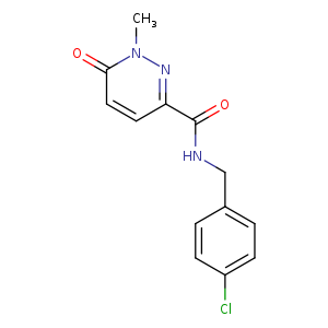 N-[(4-chlorophenyl)methyl]-1-methyl-6-oxo-1,6-dihydropyridazine-3-carboxamide