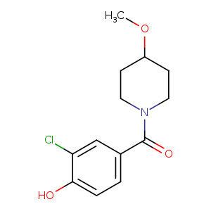 2-chloro-4-(4-methoxypiperidine-1-carbonyl)phenol