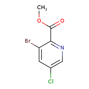 2-Pyridinecarboxylic acid, 3-bromo-5-chloro-, methyl ester