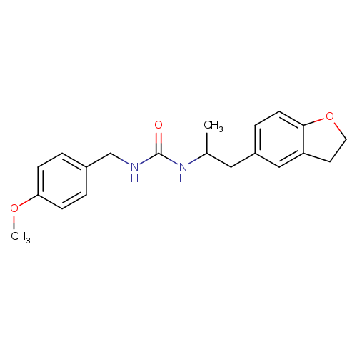 3-[1-(2,3-dihydro-1-benzofuran-5-yl)propan-2-yl]-1-[(4-methoxyphenyl)methyl]urea