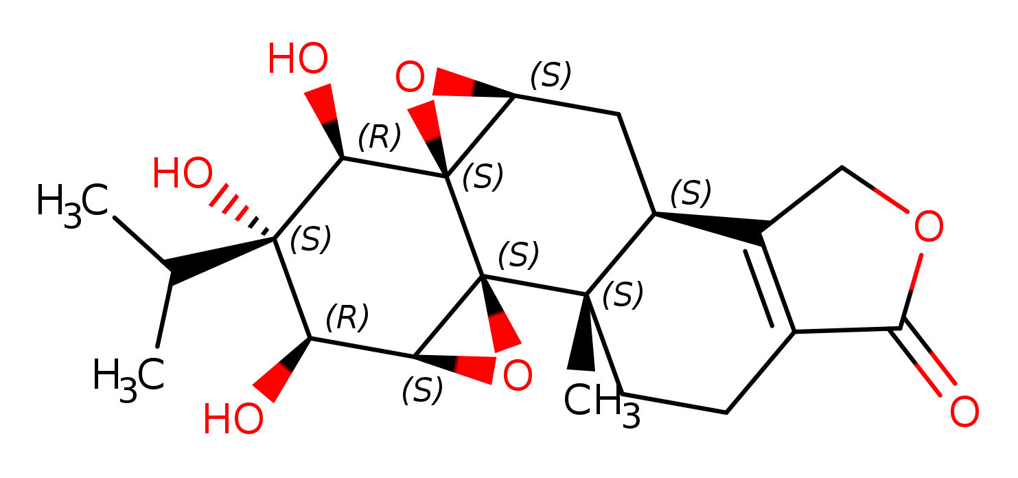 Bisoxireno[4b,5:8a,9]phenanthro[1,2-c]furan-4(2H)-one, 1b,3,6,6b,7,7a,9,10,11,11a-decahydro-9,10,11-trihydroxy-1b-methyl-10-(1-methylethyl)-, (1aS,1bS,6bS,7aS,8aS,9R,10S,11R,11aS)-