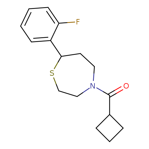 4-cyclobutanecarbonyl-7-(2-fluorophenyl)-1,4-thiazepane