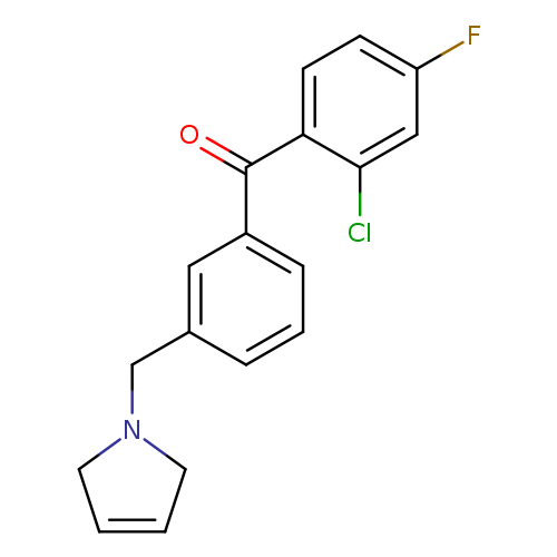 (2-Chloro-4-fluorophenyl)(3-((2,5-dihydro-1H-pyrrol-1-yl)methyl)phenyl)methanone