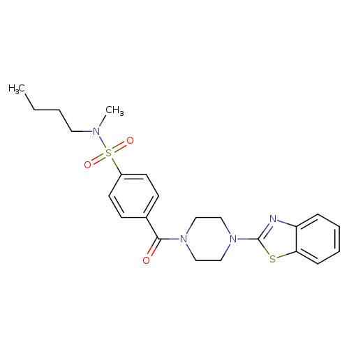 4-[4-(1,3-benzothiazol-2-yl)piperazine-1-carbonyl]-N-butyl-N-methylbenzene-1-sulfonamide