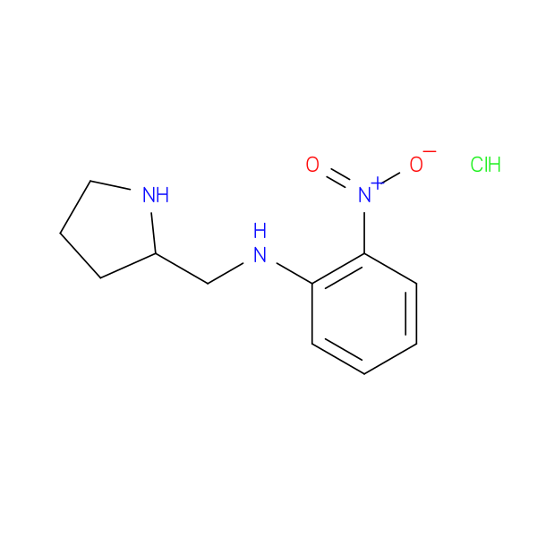 2-Nitro-N-(pyrrolidin-2-ylmethyl)aniline hydrochloride