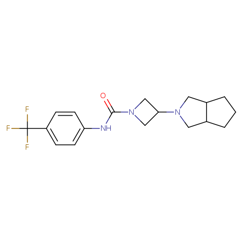3-{octahydrocyclopenta[c]pyrrol-2-yl}-N-[4-(trifluoromethyl)phenyl]azetidine-1-carboxamide