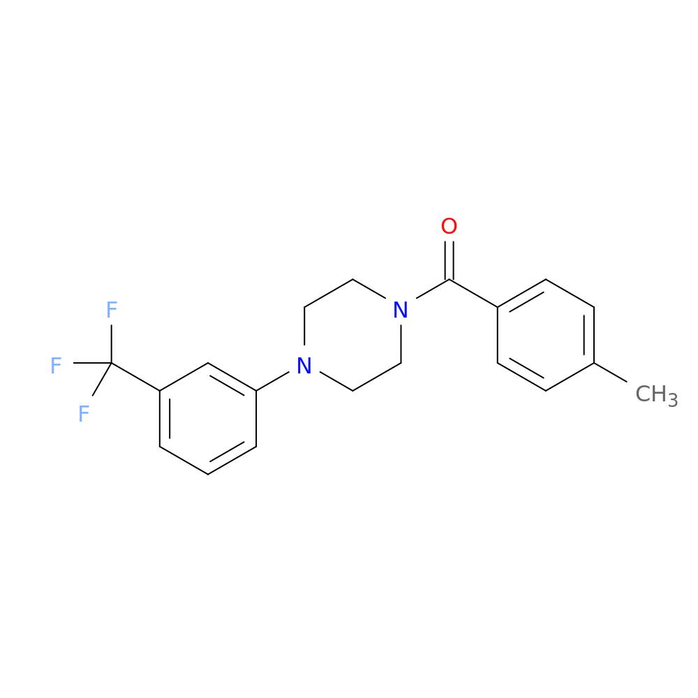 1-(4-methylbenzoyl)-4-[3-(trifluoromethyl)phenyl]piperazine