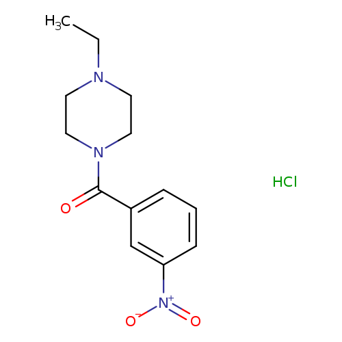 1-ethyl-4-(3-nitrobenzoyl)piperazine hydrochloride