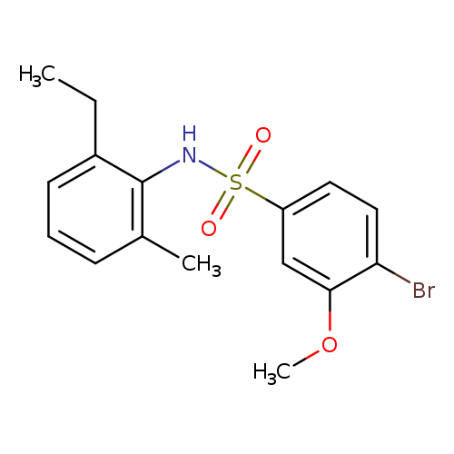 4-bromo-N-(2-ethyl-6-methylphenyl)-3-methoxybenzene-1-sulfonamide