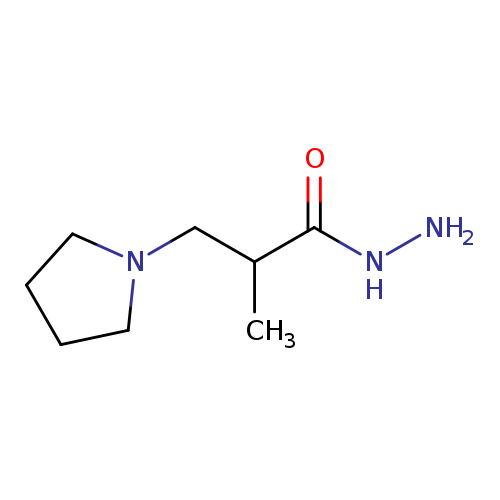 2-methyl-3-(pyrrolidin-1-yl)propanehydrazide