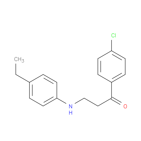 1-(4-Chlorophenyl)-3-((4-ethylphenyl)amino)propan-1-one