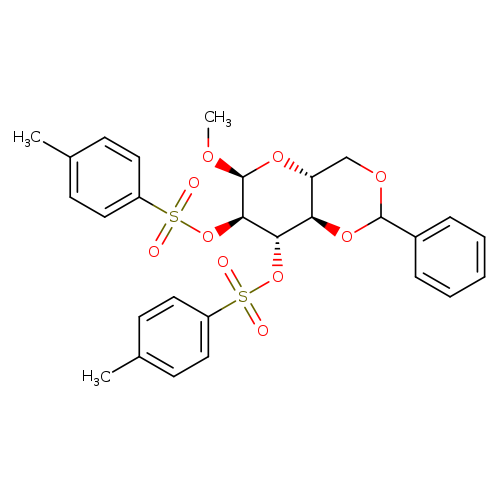 Methyl 4,6-O-benzylidene-2,3-di-O-p-toluenesulfonyl-a-D-glucopyranoside