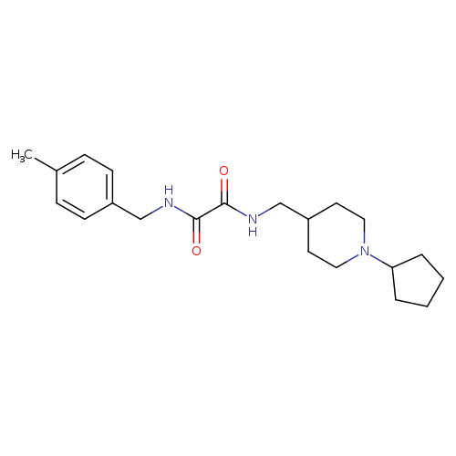 N-[(1-cyclopentylpiperidin-4-yl)methyl]-N'-[(4-methylphenyl)methyl]ethanediamide