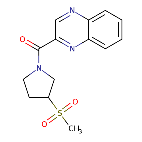 2-(3-methanesulfonylpyrrolidine-1-carbonyl)quinoxaline
