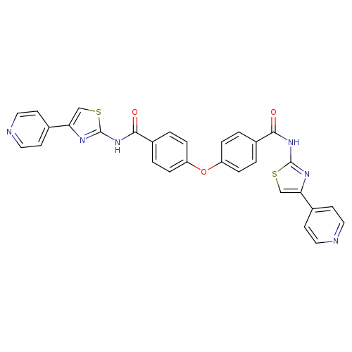 N-[4-(pyridin-4-yl)-1,3-thiazol-2-yl]-4-(4-{[4-(pyridin-4-yl)-1,3-thiazol-2-yl]carbamoyl}phenoxy)benzamide