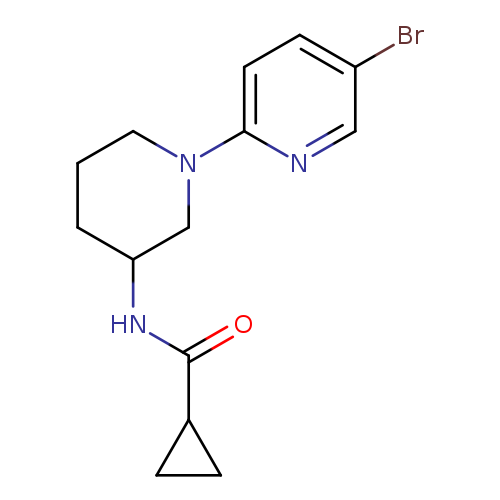 N-[1-(5-bromopyridin-2-yl)piperidin-3-yl]cyclopropanecarboxamide