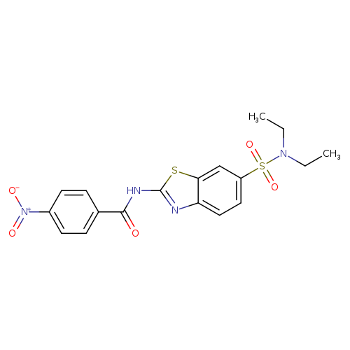 N-[6-(diethylsulfamoyl)-1,3-benzothiazol-2-yl]-4-nitrobenzamide