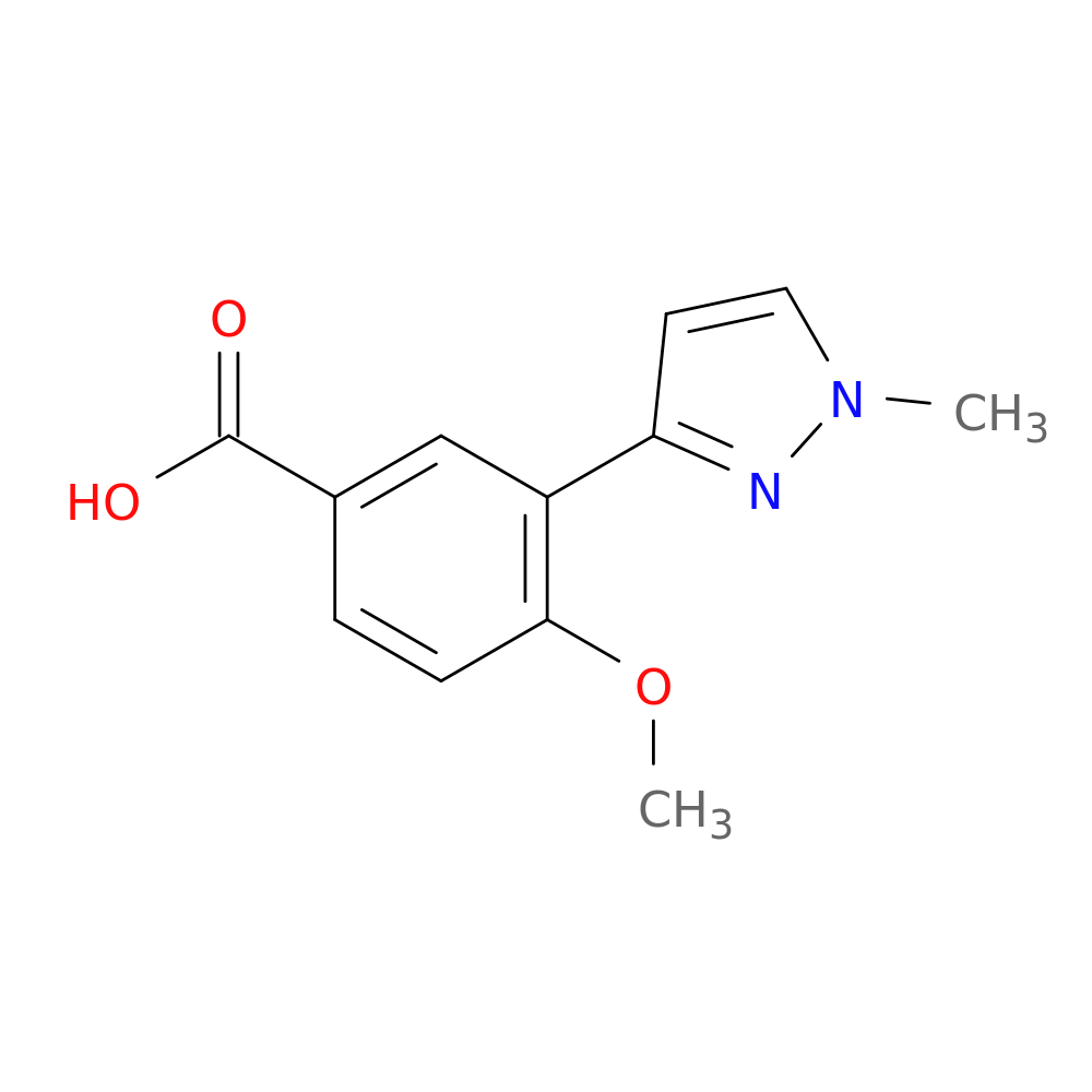 4-methoxy-3-(1-methyl-1H-pyrazol-3-yl)benzoic acid