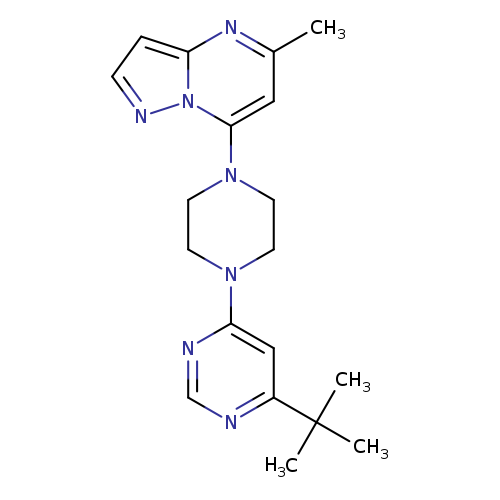 4-tert-butyl-6-(4-{5-methylpyrazolo[1,5-a]pyrimidin-7-yl}piperazin-1-yl)pyrimidine
