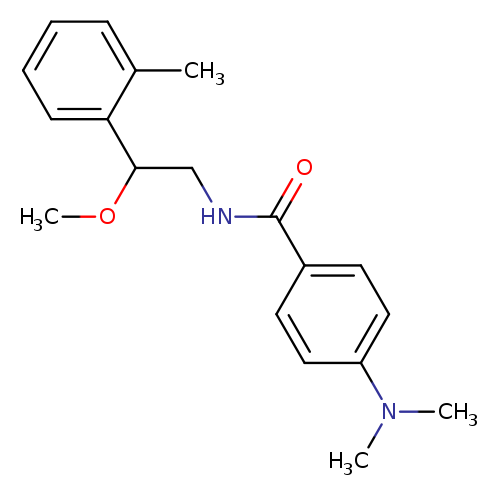 4-(dimethylamino)-N-[2-methoxy-2-(2-methylphenyl)ethyl]benzamide