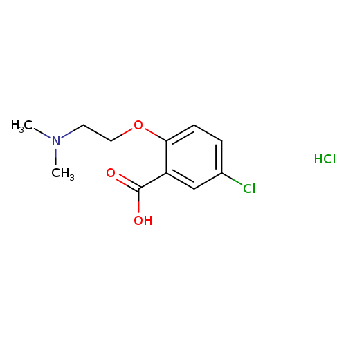 5-chloro-2-[2-(dimethylamino)ethoxy]benzoic acid hydrochloride