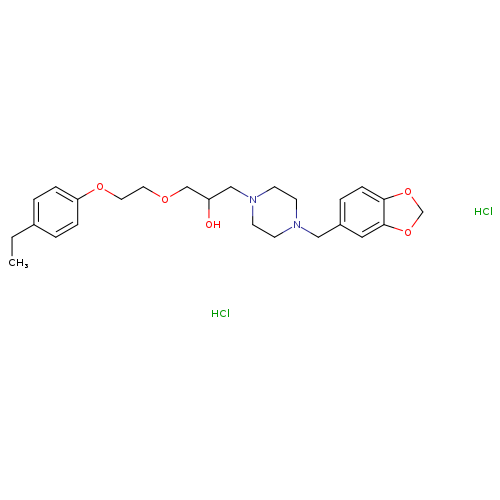 1-{4-[(2H-1,3-benzodioxol-5-yl)methyl]piperazin-1-yl}-3-[2-(4-ethylphenoxy)ethoxy]propan-2-ol dihydrochloride