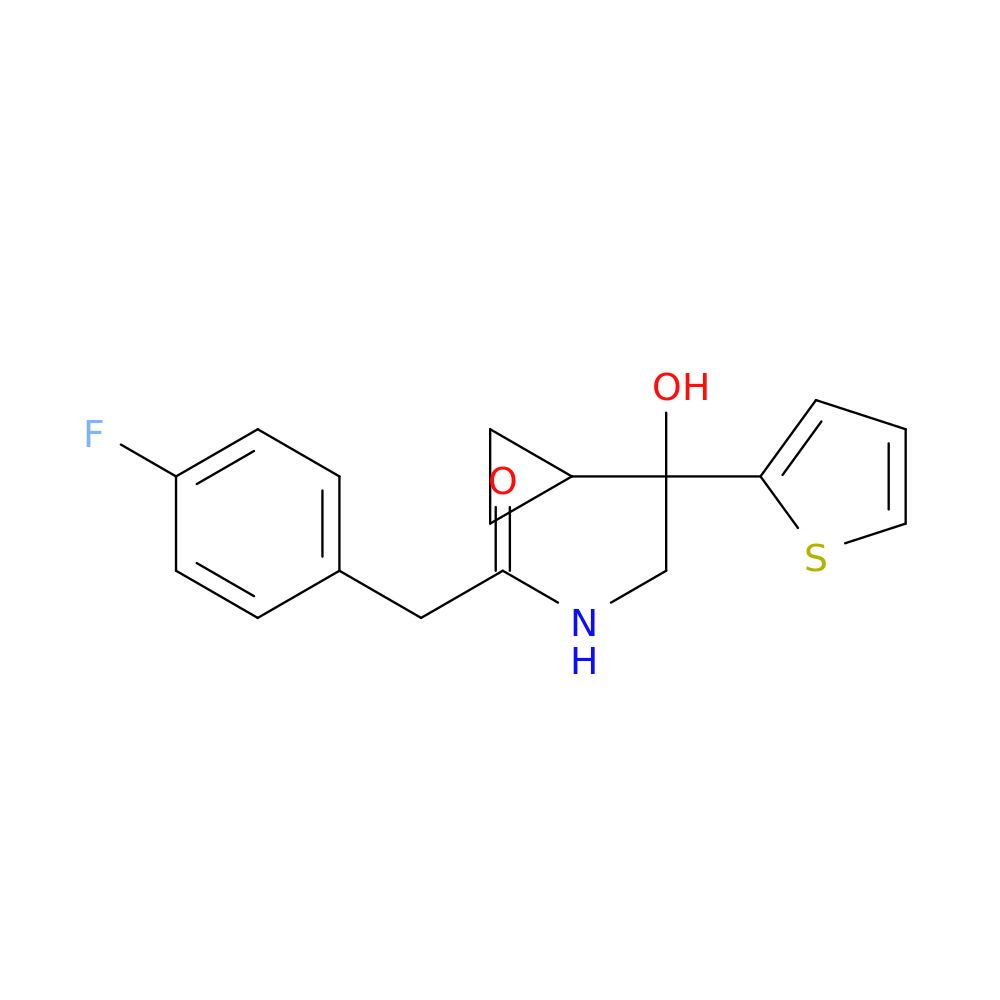 N-[2-cyclopropyl-2-hydroxy-2-(thiophen-2-yl)ethyl]-2-(4-fluorophenyl)acetamide