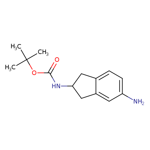 Carbamic acid, N-(5-amino-2,3-dihydro-1H-inden-2-yl)-, 1,1-dimethylethyl ester