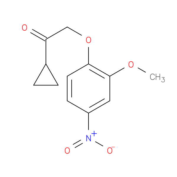 1-cyclopropyl-2-(2-methoxy-4-nitrophenoxy)ethan-1-one