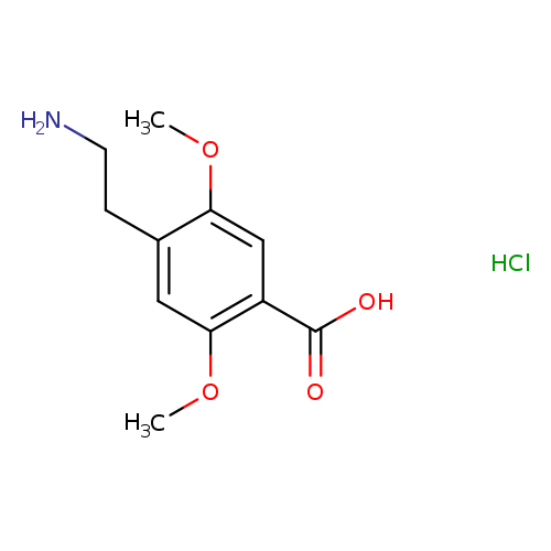 4-(2-aminoethyl)-2,5-dimethoxybenzoic acid hydrochloride