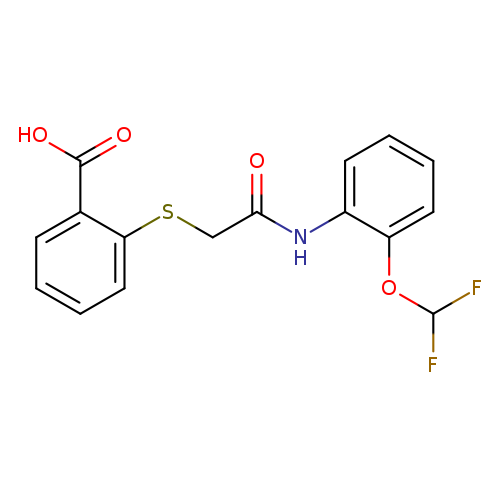 2-[({[2-(difluoromethoxy)phenyl]carbamoyl}methyl)sulfanyl]benzoic acid