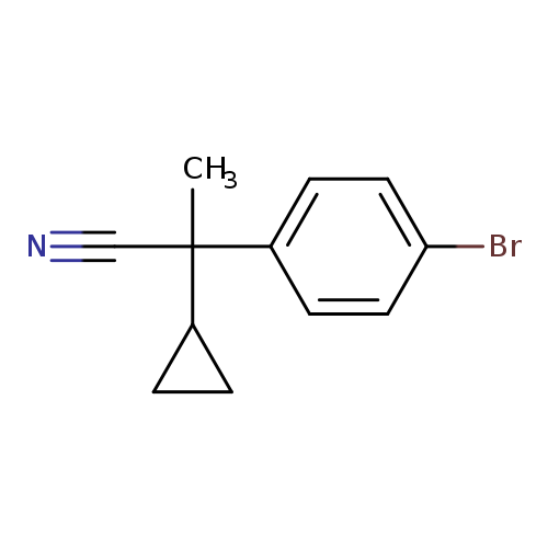 2-(4-Bromophenyl)-2-cyclopropylpropanenitrile