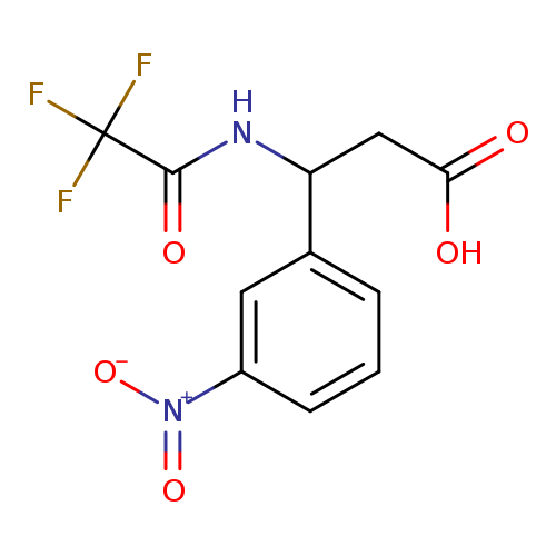 3-(3-nitrophenyl)-3-(2,2,2-trifluoroacetamido)propanoic acid