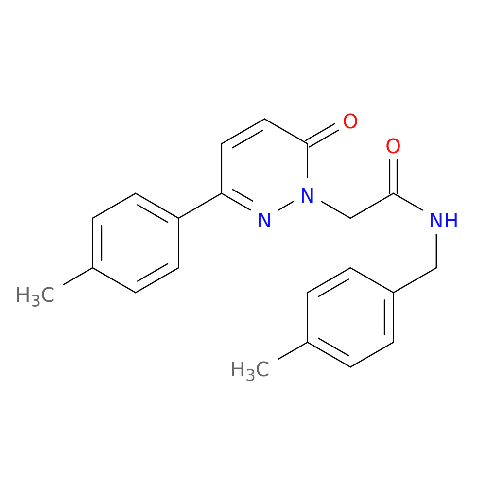 2-[3-(4-methylphenyl)-6-oxo-1,6-dihydropyridazin-1-yl]-N-[(4-methylphenyl)methyl]acetamide