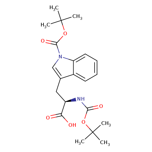 (R)-3-(1-(tert-butoxycarbonyl)-1H-indol-3-yl)-2-((tert-butoxycarbonyl)amino)propanoic acid