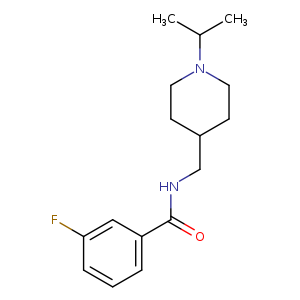 3-fluoro-N-{[1-(propan-2-yl)piperidin-4-yl]methyl}benzamide