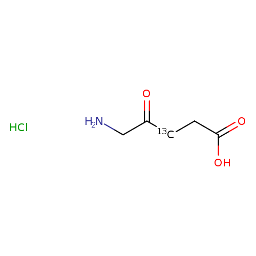 Pentanoic-3-13C acid, 5-amino-4-oxo-, hydrochloride