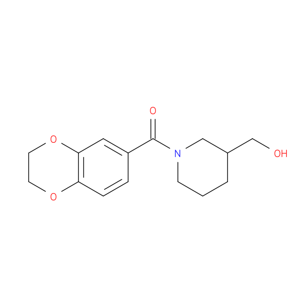 (2,3-Dihydrobenzo[b][1,4]dioxin-6-yl)(3-(hydroxymethyl)piperidin-1-yl)methanone