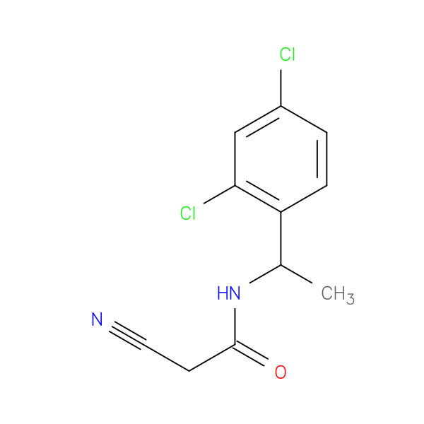 2-cyano-N-[1-(2,4-dichlorophenyl)ethyl]acetamide