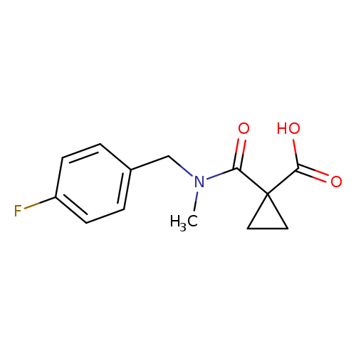 1-[(4-fluorophenyl)methyl-methylcarbamoyl]cyclopropane-1-carboxylic acid