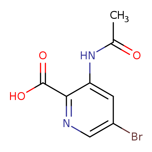 5-Bromo-3-acetamidopyridine-2-carboxylic acid