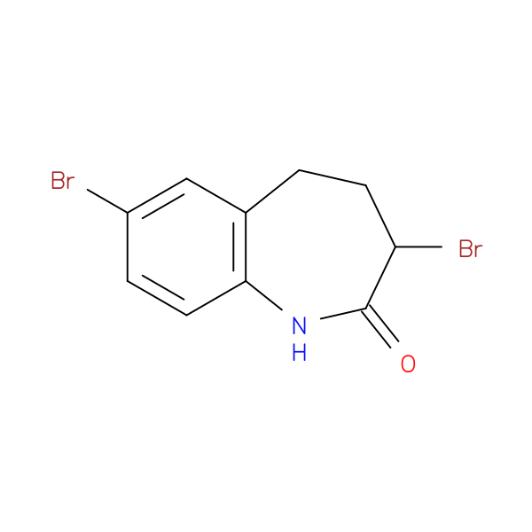 3,7-dibromo-2,3,4,5-tetrahydro-1H-1-benzazepin-2-one