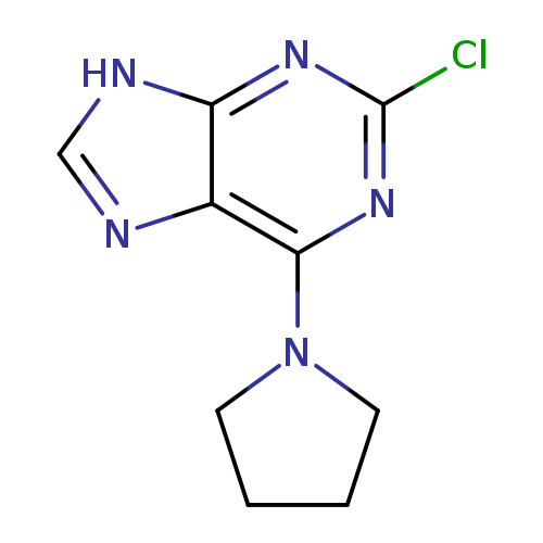 2-Chloro-6-(pyrrolidin-1-yl)-9H-purine