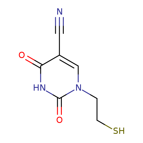 2,4-dioxo-1-(2-sulfanylethyl)-1,2,3,4-tetrahydropyrimidine-5-carbonitrile
