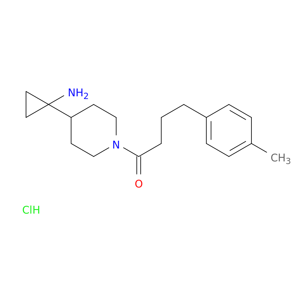 1-[4-(1-aminocyclopropyl)piperidin-1-yl]-4-(4-methylphenyl)butan-1-one hydrochloride